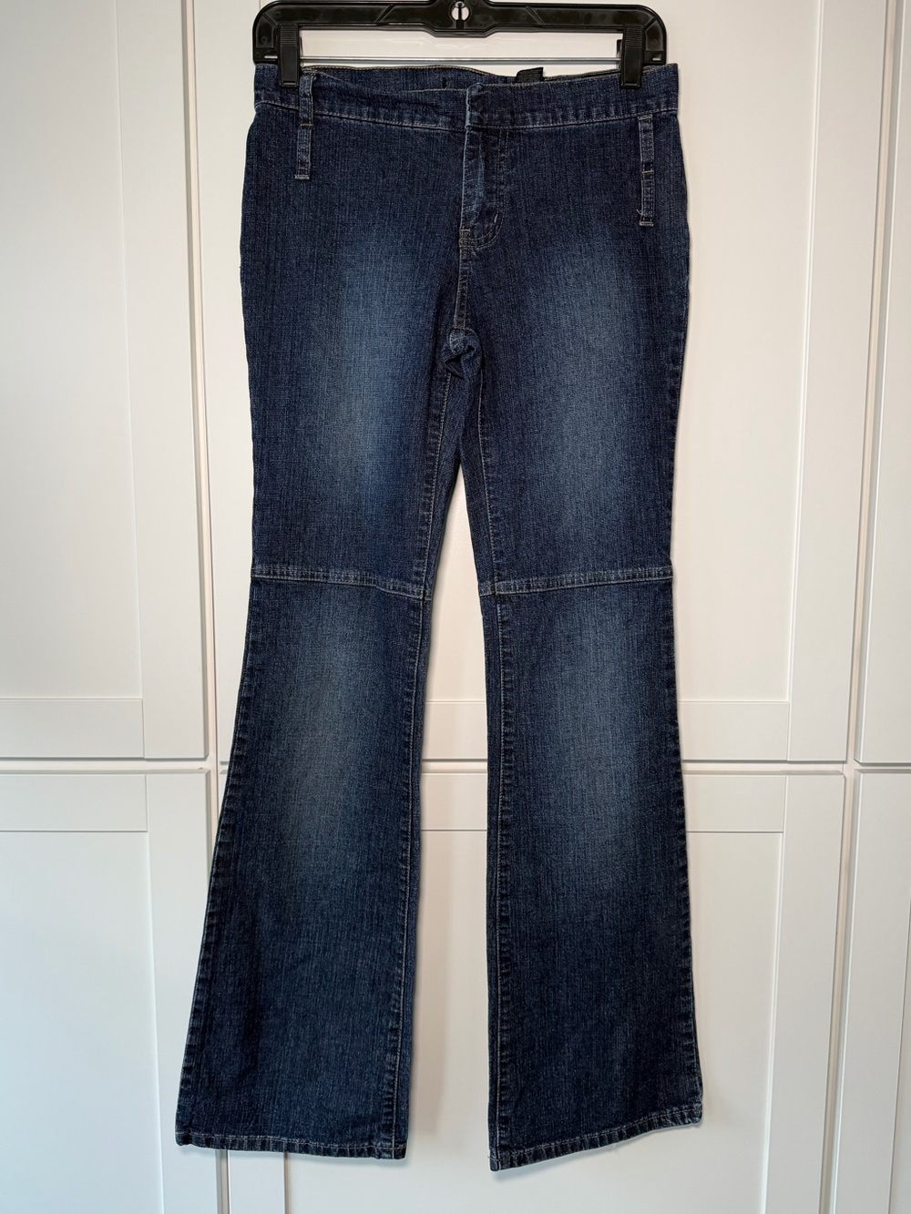 Y2K DKNY Dark Blue Vintage Flare Bootcut Jeans Mid Rise Baddie